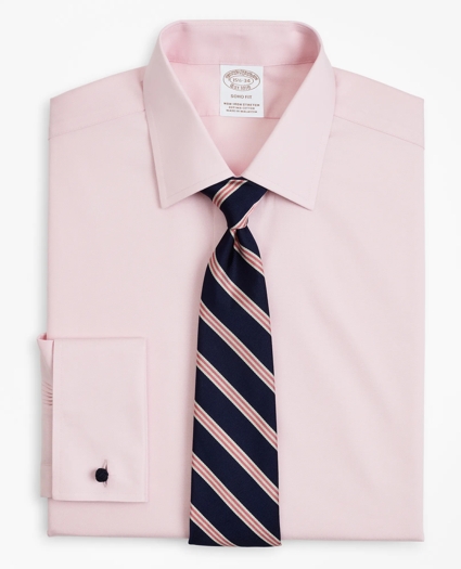 Stretch Soho Extra-Slim-Fit Dress Shirt, Non-Iron Pinpoint Ainsley Collar French Cuff, image 1