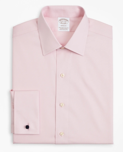 Stretch Soho Extra-Slim-Fit Dress Shirt, Non-Iron Pinpoint Ainsley Collar French Cuff, image 4