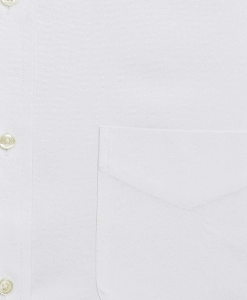 Stretch Milano Slim-Fit Dress Shirt, Non-Iron Pinpoint Short-Sleeve, image 3