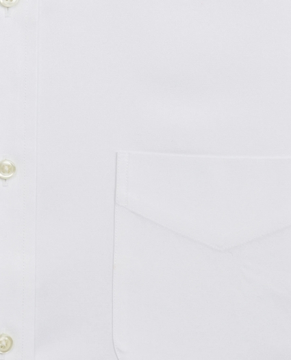Stretch Milano Slim-Fit Dress Shirt, Non-Iron Pinpoint Short-Sleeve, image 3