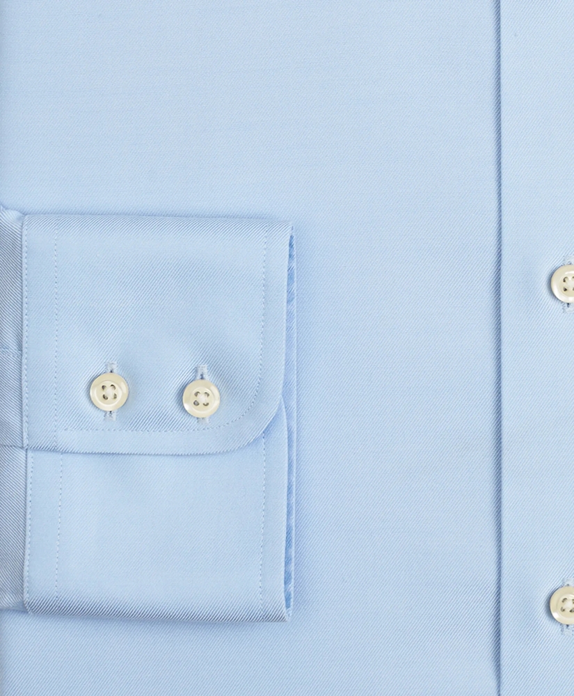 Stretch Milano Slim-Fit Dress Shirt, Non-Iron Twill English Collar, image 3