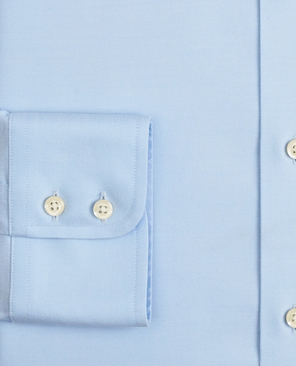 Stretch Milano Slim-Fit Dress Shirt, Non-Iron Twill English Collar, image 3