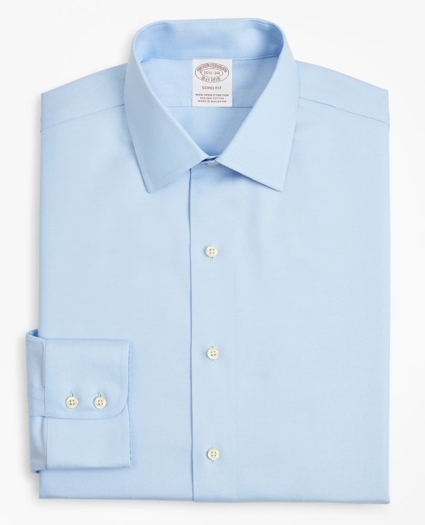 Stretch Soho Extra-Slim-Fit Dress Shirt, Non-Iron Twill Ainsley Collar, image 4