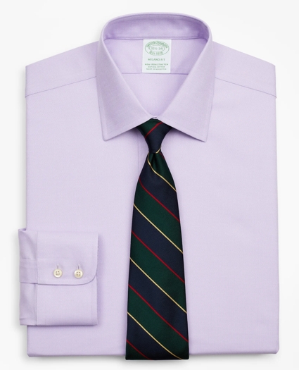 Stretch Milano Slim-Fit Dress Shirt, Non-Iron Royal Oxford Ainsley Collar, image 1