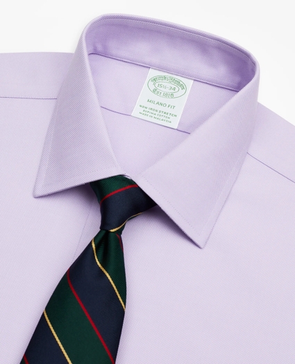 Stretch Milano Slim-Fit Dress Shirt, Non-Iron Royal Oxford Ainsley Collar, image 2