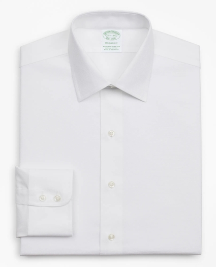 Stretch Milano Slim-Fit Dress Shirt, Non-Iron Royal Oxford Ainsley Collar, image 4