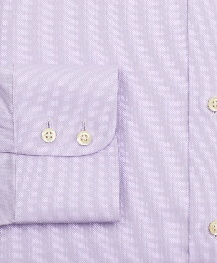 Stretch Milano Slim-Fit Dress Shirt, Non-Iron Royal Oxford English Collar, image 3