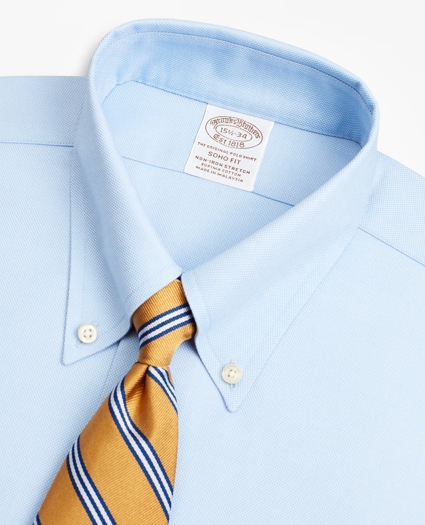 Stretch Soho Extra-Slim-Fit Dress Shirt, Non-Iron Royal Oxford Button-Down Collar, image 2