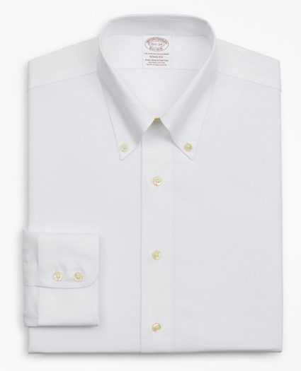 Stretch Soho Extra-Slim-Fit Dress Shirt, Non-Iron Royal Oxford Button-Down Collar, image 4