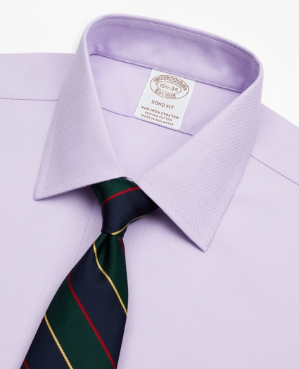Stretch Soho Extra-Slim-Fit Dress Shirt, Non-Iron Royal Oxford Ainsley Collar, image 2
