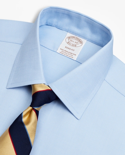 Stretch Soho Extra-Slim-Fit Dress Shirt, Non-Iron Royal Oxford Ainsley Collar, image 2