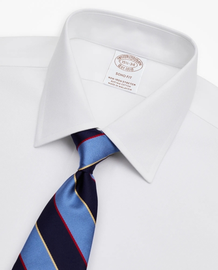 Stretch Soho Extra-Slim-Fit Dress Shirt, Non-Iron Royal Oxford Ainsley Collar, image 2