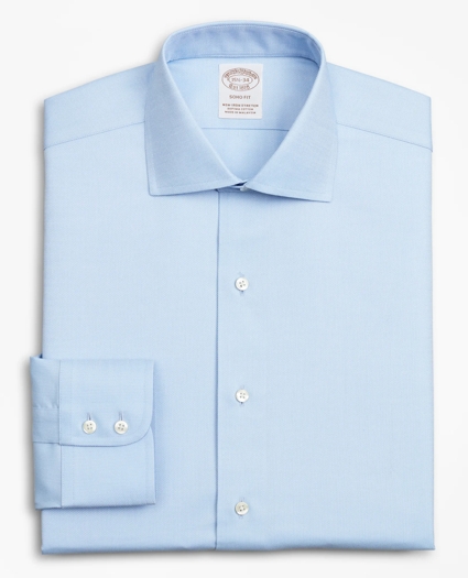 Stretch Soho Extra-Slim-Fit Dress Shirt, Non-Iron Royal Oxford English Collar, image 4