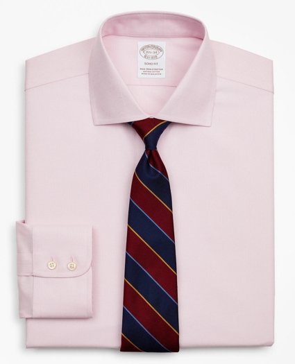 Stretch Soho Extra-Slim-Fit Dress Shirt, Non-Iron Royal Oxford English Collar, image 1