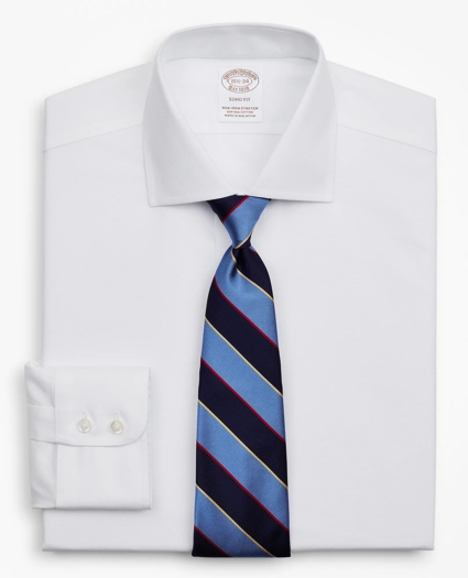 Stretch Soho Extra-Slim-Fit Dress Shirt, Non-Iron Royal Oxford English Collar, image 1