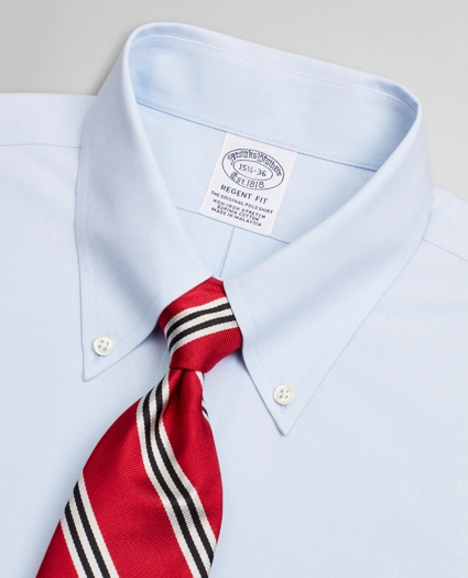 Stretch Regent Regular-Fit Dress Shirt, Non-Iron Poplin Button-Down Collar End-on-End, image 2