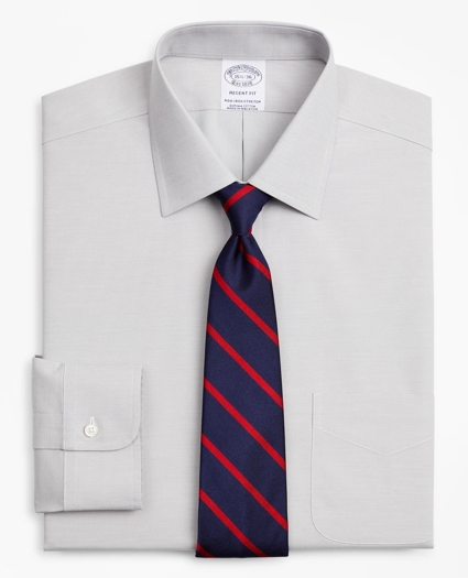 Stretch Regent Regular-Fit Dress Shirt, Non-Iron Poplin Ainsley Collar End-on-End, image 1