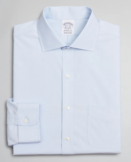 Stretch Regent Regular-Fit Dress Shirt, Non-Iron Poplin English Collar End-on-End, image 4