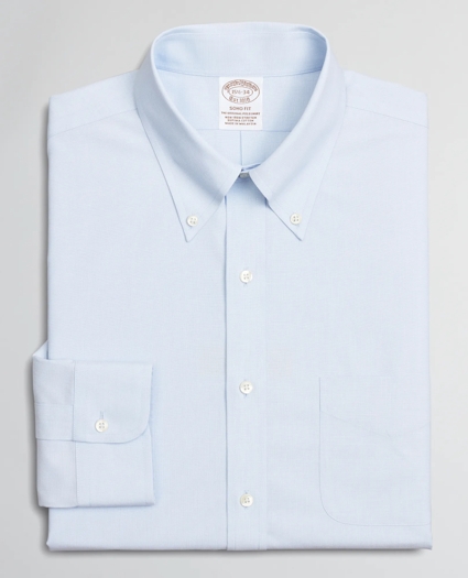 Stretch Soho Extra-Slim-Fit Dress Shirt, Non-Iron Poplin Button-Down Collar End-on-End, image 4