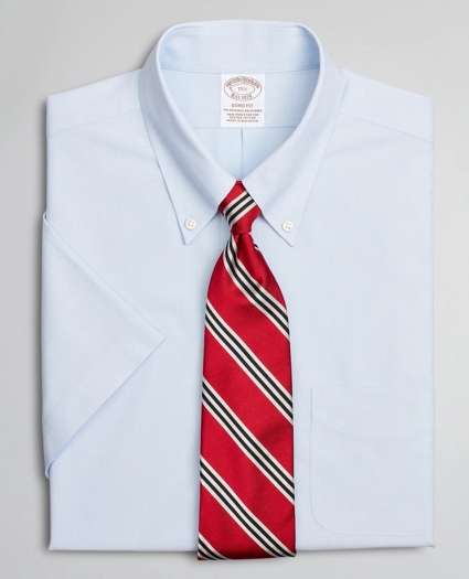 Stretch Soho Extra-Slim-Fit Dress Shirt, Non-Iron Poplin End-on-End Short-Sleeve, image 1