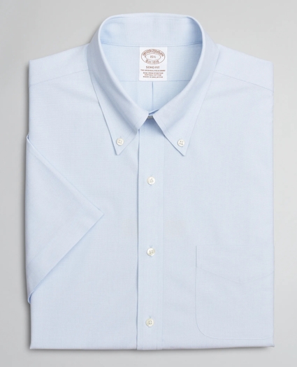 Stretch Soho Extra-Slim-Fit Dress Shirt, Non-Iron Poplin End-on-End Short-Sleeve, image 4