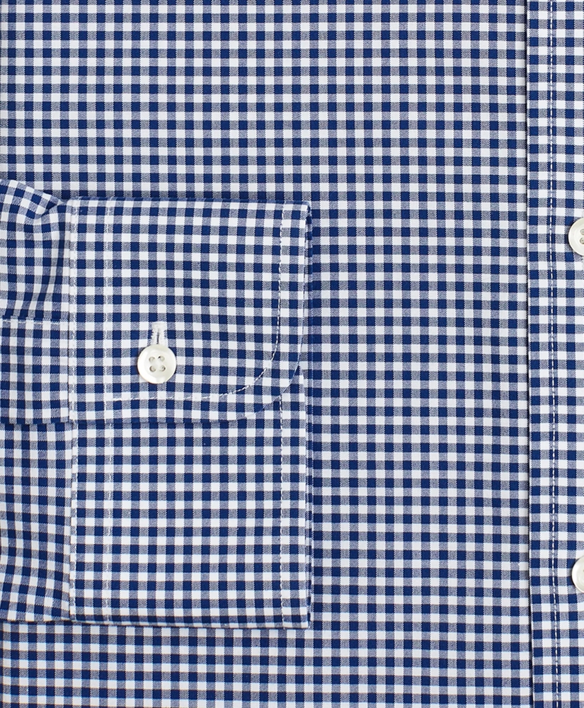 Stretch Regent Regular-Fit  Dress Shirt, Non-Iron Poplin Button-Down Collar Gingham, image 3