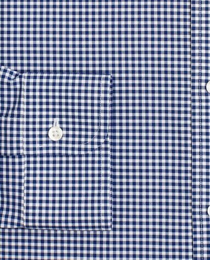 Stretch Regent Regular-Fit  Dress Shirt, Non-Iron Poplin Button-Down Collar Gingham, image 3
