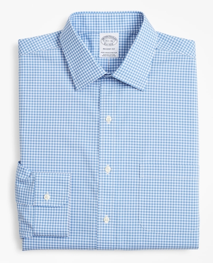 Stretch Regent Regular-Fit  Dress Shirt, Non-Iron Poplin Ainsley Collar Gingham, image 4