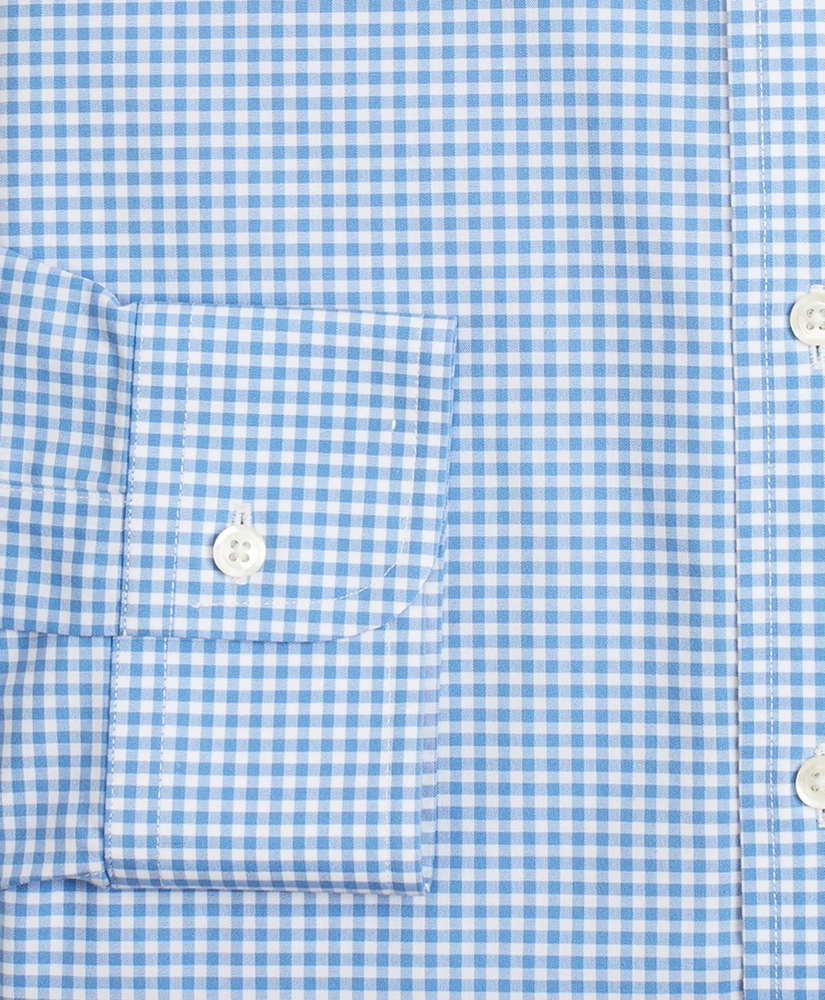 Stretch Regent Regular-Fit  Dress Shirt, Non-Iron Poplin English Collar Gingham, image 3