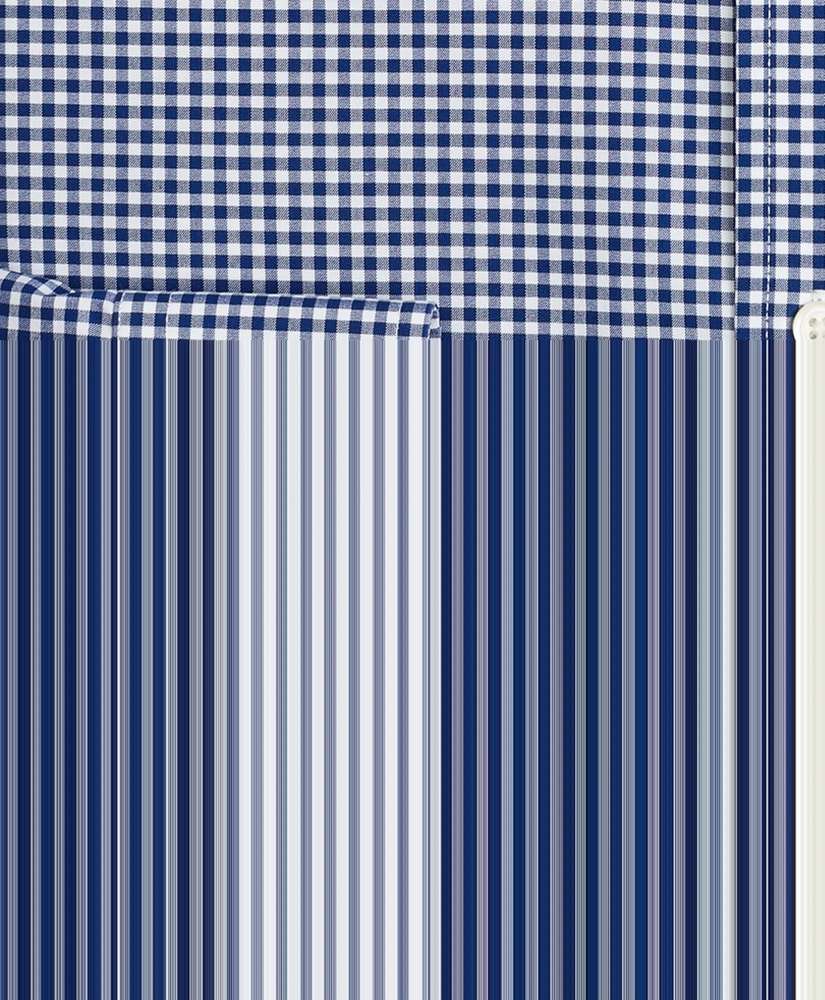 Stretch Regent Regular-Fit  Dress Shirt, Non-Iron Poplin English Collar Gingham, image 3