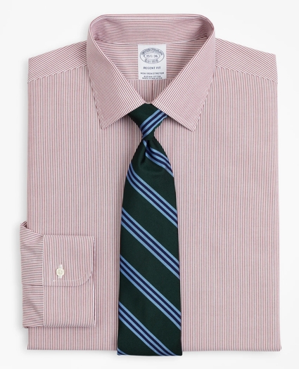 Stretch Regent Regular-Fit  Dress Shirt, Non-Iron Poplin Ainsley Collar Fine Stripe, image 1