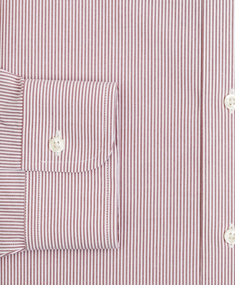 Stretch Regent Regular-Fit  Dress Shirt, Non-Iron Poplin English Collar Fine Stripe, image 3