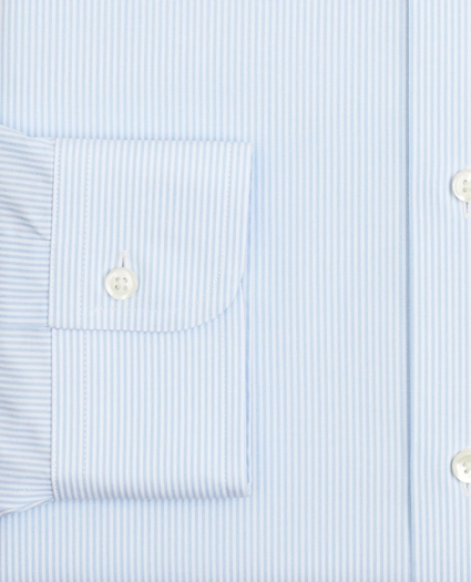 Stretch Soho Extra-Slim-Fit Dress Shirt, Non-Iron Poplin Button-Down Collar Fine Stripe, image 3