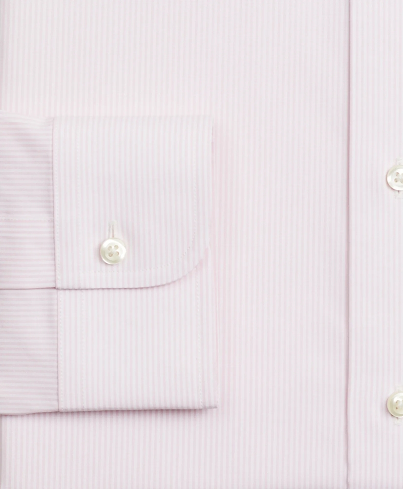 Stretch Soho Extra-Slim-Fit Dress Shirt, Non-Iron Poplin English Collar Fine Stripe, image 3