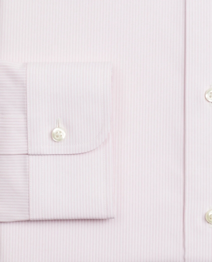 Stretch Soho Extra-Slim-Fit Dress Shirt, Non-Iron Poplin English Collar Fine Stripe, image 3