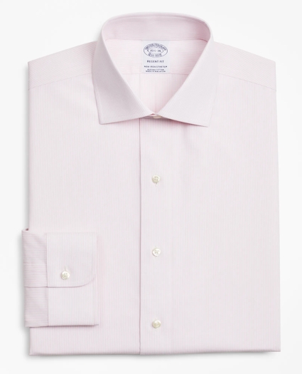 Stretch Soho Extra-Slim-Fit Dress Shirt, Non-Iron Poplin English Collar Fine Stripe, image 4