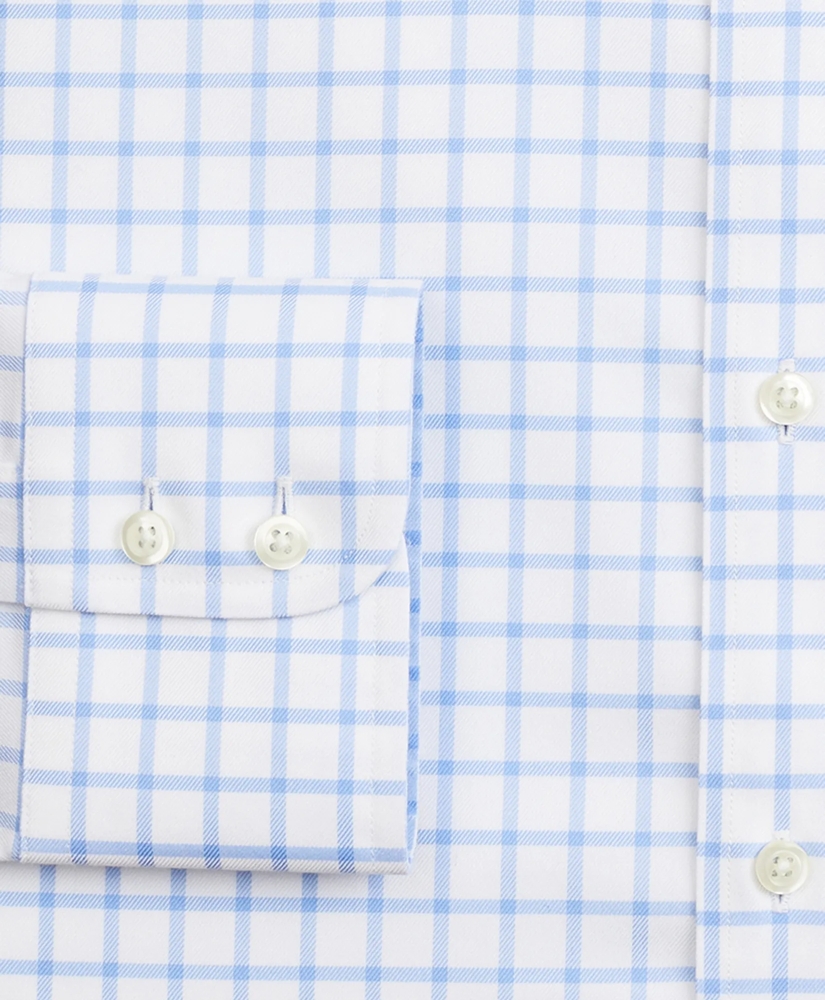 Stretch Soho Extra-Slim-Fit Dress Shirt, Non-Iron Twill Ainsley Collar Grid Check, image 3