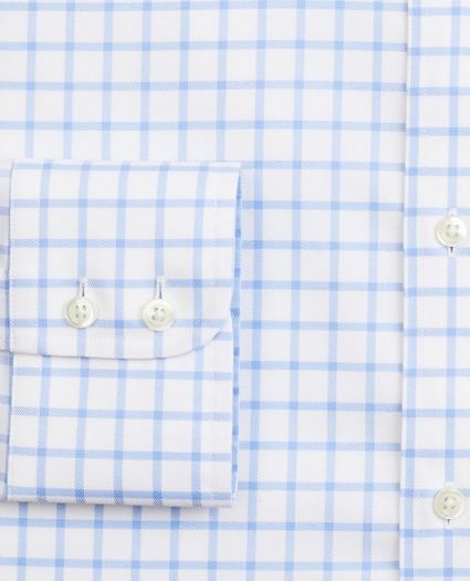 Stretch Soho Extra-Slim-Fit Dress Shirt, Non-Iron Twill Ainsley Collar Grid Check, image 3