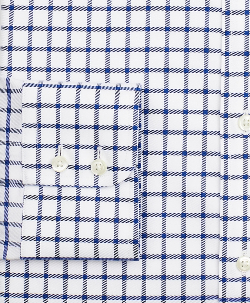 Stretch Soho Extra-Slim-Fit Dress Shirt, Non-Iron Twill Ainsley Collar Grid Check, image 3