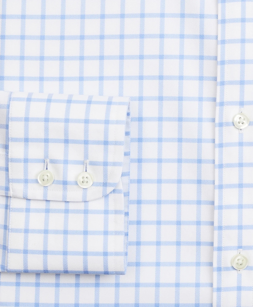 Stretch Soho Extra-Slim-Fit Dress Shirt, Non-Iron Twill English Collar Grid Check, image 3