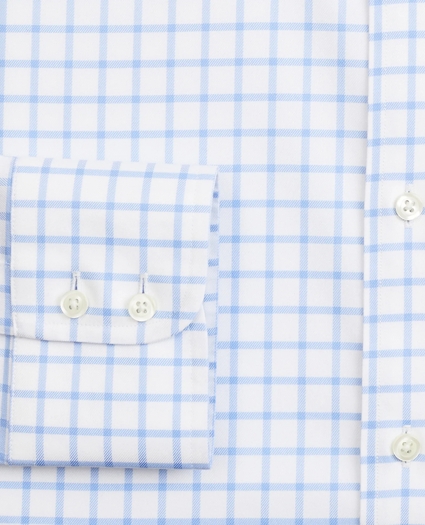 Stretch Soho Extra-Slim-Fit Dress Shirt, Non-Iron Twill English Collar Grid Check, image 3