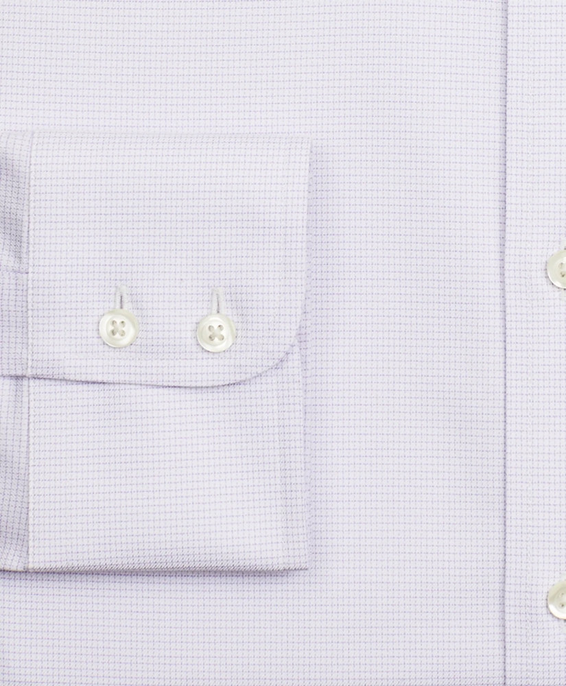 Stretch Regent Regular-Fit Dress Shirt, Non-Iron Twill English Collar Micro-Check, image 3