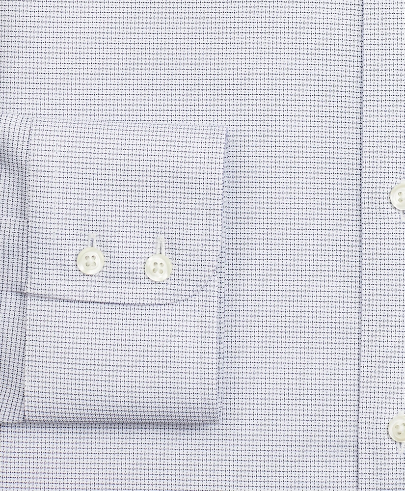Stretch Regent Regular-Fit Dress Shirt, Non-Iron Twill English Collar Micro-Check, image 3
