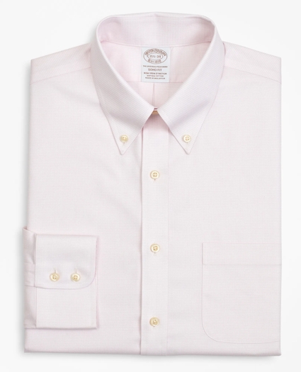 Stretch Soho Extra-Slim-Fit Dress Shirt, Non-Iron Twill Button-Down Collar Micro-Check, image 4