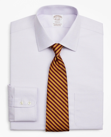 Stretch Soho Extra-Slim-Fit Dress Shirt, Non-Iron Twill Ainsley Collar Micro-Check, image 1