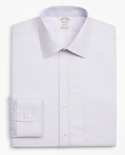 Stretch Soho Extra-Slim-Fit Dress Shirt, Non-Iron Twill Ainsley Collar Micro-Check, image 4