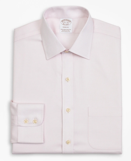 Stretch Soho Extra-Slim-Fit Dress Shirt, Non-Iron Twill Ainsley Collar Micro-Check, image 4