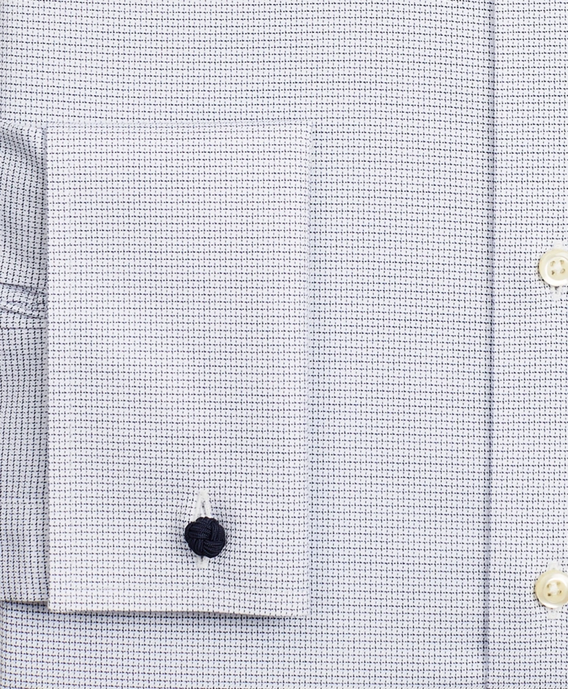 Stretch Soho Extra-Slim-Fit Dress Shirt, Non-Iron Twill English Collar French Cuff Micro-Check, image 3