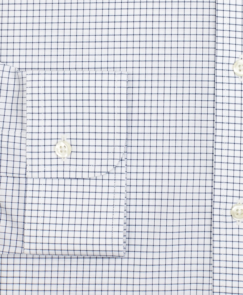 Stretch Soho Extra-Slim-Fit Dress Shirt, Non-Iron Poplin Ainsley Collar Small Grid Check, image 3