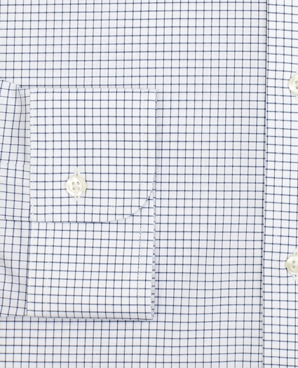 Stretch Soho Extra-Slim-Fit Dress Shirt, Non-Iron Poplin Ainsley Collar Small Grid Check, image 3